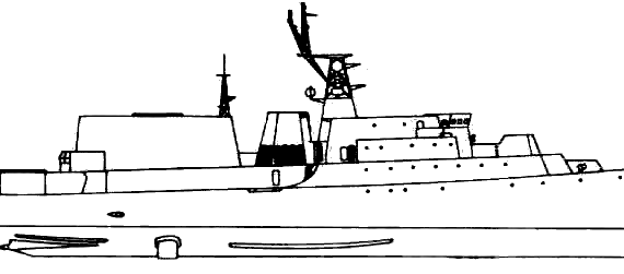 USSR submarine Project 1166.1 Gepard 4 Class [Small Anti-Submarine Ship] - drawings, dimensions, figures